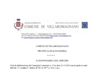 Adozione della variante parziale n. 3/2023 al P.R.G.C.